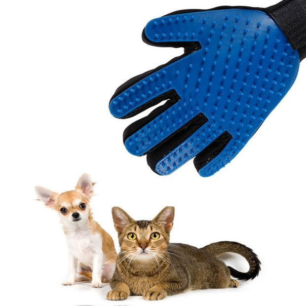 Pet Grooming Gloves, Pet Gloves For Gentle Shedding, Efficient Pets Hair Remover Mittens, Dog Washing Gloves for Long and Short Hair Dogs - Preppypetslife