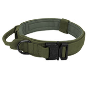 Military Tactical Dog Collar, Tactical Dog Collar, Military Dog Collar, Heavy Duty Metal Buckle With Handle - Preppypetslife