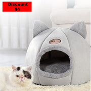 Deep Sleep Comfort In Winter Bed, Premium Felt Cat Bed Cave - Preppypetslife