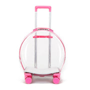 Hittoal  pet stroller Cat Dog Transparent Window Wide View Travel Handbag Outing Portable Fashion Acrylic Travel Outdoor Bag