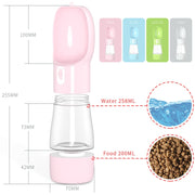 Pet Dog Water Bottle, Leak Proof Portable Puppy Water Dispenser with Drinking Feeder for Pets Outdoor Walking, Hiking, Travel, Food Grade Plastic - Preppypetslife